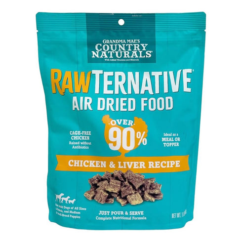 Grandma Mae's RawTernative Air Dried Chicken Dog Food 1Lb - Poudre Pet and Feed Supply